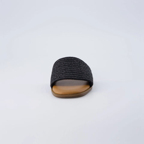 Sesame Raffia Slide Sandal