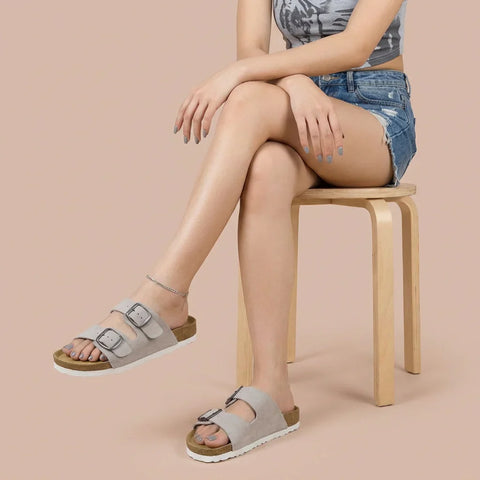 Logo Leather Sandal