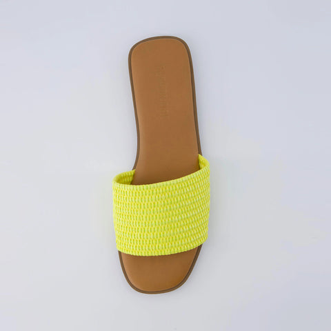Sesame Raffia Slide Sandal